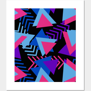 Vintage Geometric Pattern Memphis Retro memphis Gifts idea for Pattern Lovers Posters and Art